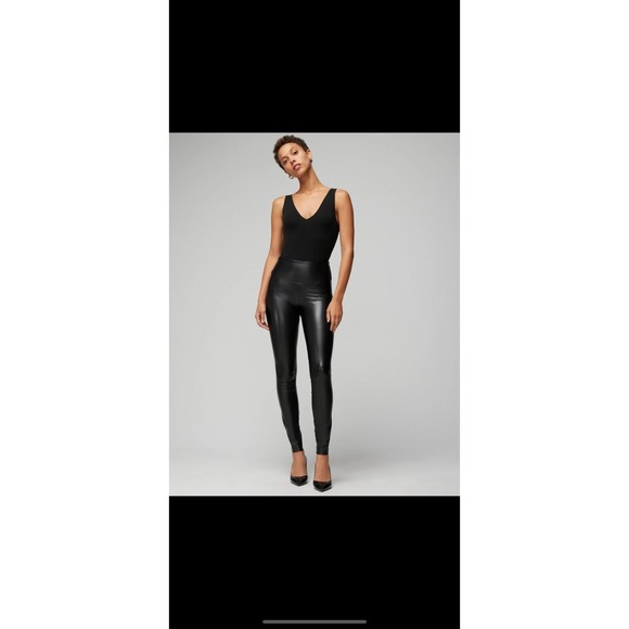 White House Black Market Pants - White House Black Market Faux Leather Runway Legging Sz 10L